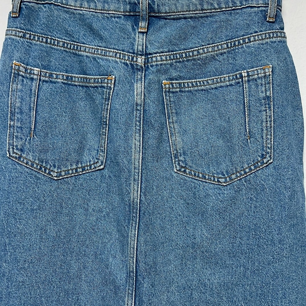 Derek Lam 10 Crosby Blue Denim Maxi Skirt NWT size 27 - Picture 6 of 12